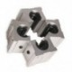 4 x SBR12UU 12 mm-es alumínium lineáris mozgásirányító csapágy blokk, ezüst C5C3 K3U4