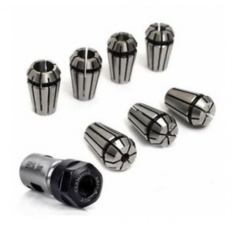6X (7db acél ER11 rugófoglalat 1/2/3/4/5/6 / 7mm, 5 mm-es ER11A hosszabbítóval R D4N2