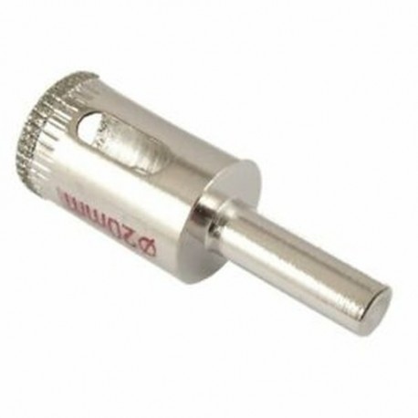 1X (20 mm-es fűrész átmérő L6Q5 fúró gyémánt üveg ezüsthez)