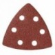 1X (10x Nylon Delta homokpapír párnák - 90 mm es - 40, 60, 80, 100 és 120 Grit S V4R7