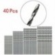 1X (40 db mini fúró HSS-bit, 0,5 mm – 2,0 mm, egyenes szárú, NYÁK-ban, csavart fúró, A4U5
