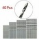 1X (40 db mini fúró HSS bit, 0,5 mm-2,0 mm, egyenes szárú NYÁK, csavarozható fúrófej K7J8