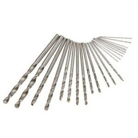 1X (25 db 0,5-3,0 mm-es miniatűr egyenes szárú kicsi csavart fúrókészlet BodJ8O7)