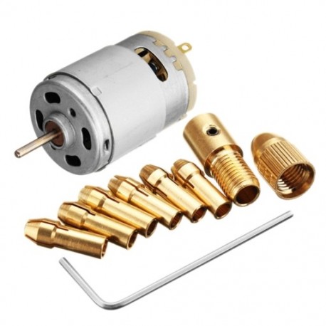 1 db DC 12 V 500Ma Mirco motor 6 db-os 0,5-3,2 mm fúróhüvelyes elektromos Pcb I4P2 motorral