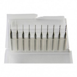 2X (10 karbid-méretű mini fúrófejű CNC PCB (0,3–1,2 mm) P6I9 csomag)