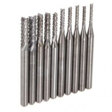 1X (10PZS marók, keményfém gravírozó tippek NYÁK-fúráshoz CNC Rotary Burr 1.3 K6B9