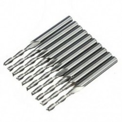 Állítsa be a keményfém végmaró maró keményfém marók szerszámot 10 db 1/8 inch2mm P6V5