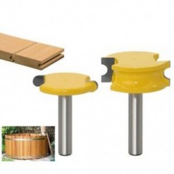 1X (2 db 8 mm-es szár kenu fuvola és gyöngy router bitkészlet famegmunkáló cementált D7R9