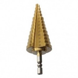 6-35MM borítás HSS 13 lépéses kúpos fúróval titán lyukvágó Hex Shank St Q8D5