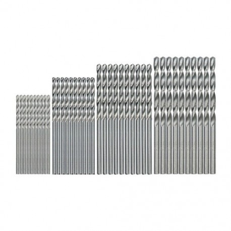 6X (40 db mini fúró HSS bit, 0,5 mm-2,0 mm, egyenes szárú NYÁK, csavarozható fúró B6N3