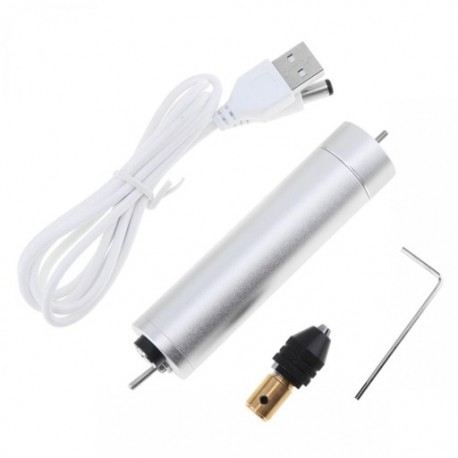 Mini Dc 5V-6V 180 motoros elektromos kézi fúró USB forgószerszám-készlet, 0,4-3-as. H8T5
