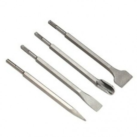 1X (4PCS SDS Plus vésőkészlet lapos horonyfúró kalapácsfúró K3Q3)