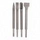4PCS SDS Plus vésőkészlet lapos horonyfúró kalapács fúró X9M3