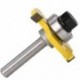Router bitkészlet, 3 db 1/4 hüvelykes szárnyal és horonyval Router bit és fordított Y7D7