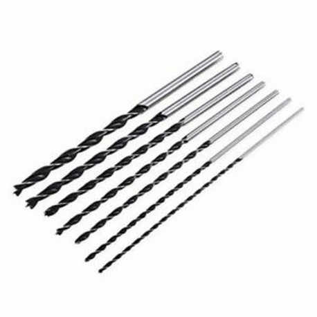 2X (7db X hosszú fa fúrószár készlet 4mm 5mm 6mm 7mm 8mm 10mm 12mm x 300mm Brad H4R4