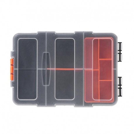 4X (F-156 hordozható műanyag szerszám alkatrészek tárolódobozában bőrönd villanyszerelő szerszám A4C9
