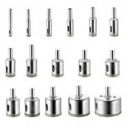 2X (16 db 6-50 mm-es csempe kerámia üveg gyémánt vágó lyuk fűrész fúróval M1M3
