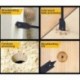 4X (11 db 6-32 mm-es lapos fúró hosszú, magas széntartalmú acélból készült fa lapos fúrókészlet WoodwR5N9