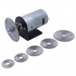 4X (Mini famegmunkáló diy vágószerszámok Dc 24 V motoros fűrészkészlet CirX2H2-vel