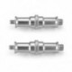 2X 1/4 - 3/8 hüvelykes fémhüvely-átalakító menetes csavaros adapter Spigot Stud G2K2