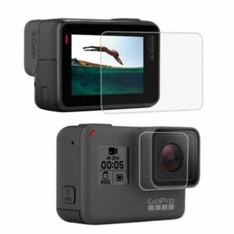 3X (PULUZ GoPro kiegészítőkhez edzett üveg film LCD HD képernyővédő   Q1T7