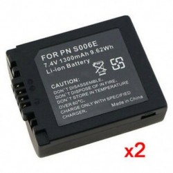 2x CGR-S006A 7.4V 1300MAH akkumulátor Panasonic DMC-FZ50 FZ7 FZ30 FZ28 SY E H3J5