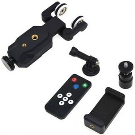 C100 Pro háromkerekű vezeték nélküli videokamera Auto Dolly Track Slider Dolly Car B6P2