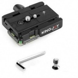 6X (KINGJOY univerzális alumínium gyorskioldó lemez QR lemez adapter 1/4 hüvelykes P4G5