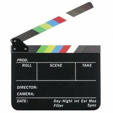 Száraz törlésű rendező filmje Film Clapboard Vágott Akció Jelenet Clapper Board Sl L1X3