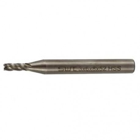 1X (szürke, 3 x 6 mm-es egyenes szár, 4 horony, maró végmaró marógép M2X4)