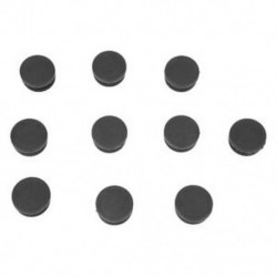 1X (30 mm x 21 mm-es fekete műanyag takaró végsapkák, kerek csőbetét-tartó 10 db N8Q0