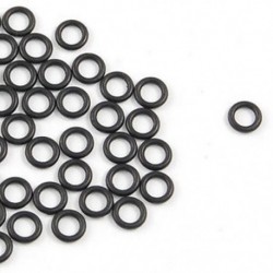 50 db 5 mm x 1 mm x 3 mm Mechanikus fekete NBR O gyűrűk olajtömítő alátétek BT W0Y5