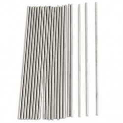 20db 50mm x 1mm ezüst tónusú rozsdamentes acél átviteli kerek rúd Q5C1