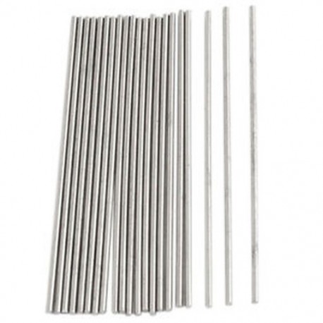 20db 50mm x 1mm ezüst tónusú rozsdamentes acél átviteli kerek rúd Q5C1