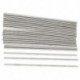 20db 50mm x 1mm ezüst tónusú rozsdamentes acél átviteli kerek rúd Q5C1