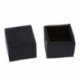 4 db fekete négyzet alakú székasztallal ellátott lábszárvédők 28mm x 28mm Q1I4