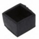 4 db fekete négyzet alakú székasztallal ellátott lábszárvédők 28mm x 28mm Q1I4
