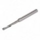 2mm x 15 mm-es keményfém egyhorony spirálvégű maró CNC router O1H6 bit