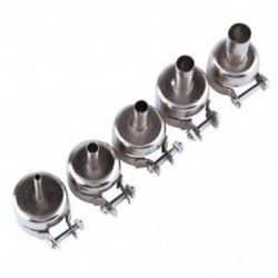 5 PCS forrasztóállomás forró levegő állomások pisztoly fúvóka 850 852D 898 858 P6F8-hoz