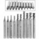 1X (SWT 10db / készlet 1,5-6 mm-es HSS egyenes szárú 4 horonyvég marógép CNC Dri K9X5