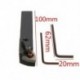 1X (MWLNR1616H08 16x100mm esztergaszerszám-tartó fúrószár WNMG0804-hez a B6F6 betéthez)