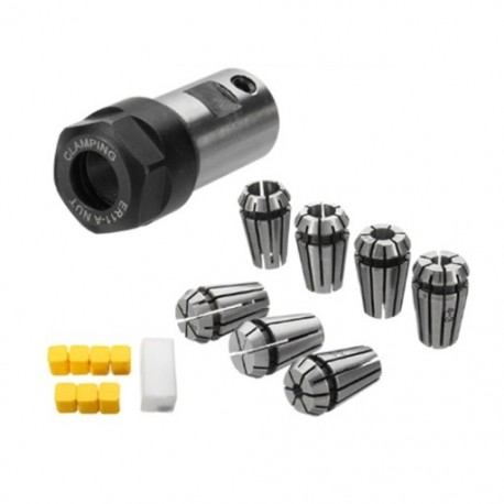 7db ER11 1-7 mm-es rugós gyűjtők H5J3 ER11A 5 mm-es tengelytartó hosszabbítóval
