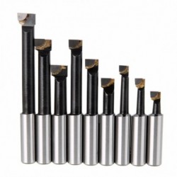 1X (9 db-os tartós keményötvözetű szár fúrószár készlet, keményfém billenő rúd, 12 mm Fo P7P6