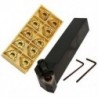 1X (20 mm-es eszterga esztergatartó készlet MWLNR2020K08   10 WNMG0804 keményfém H7P7