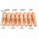 58 db Tig hegesztő zseblámpa gáz lencsék készlet Collet test Alumina fúvóka Consumabl X2Y6