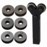 4X (ikerkerekek 0,5 mm, 1 mm, 2 mm, 1 mm-es átmenet, átlósan, durva, lineáris J4W9