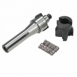 2X (2 hüvelykes R8-FMB22 Shank Face Shell Mill Arbor   400R 50MM CNC végmarás Cu H8S1