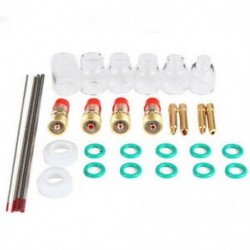 4X (30 db / tétel Gyakorlati Tig hegesztőkészlet fáklya Stubby Tig Gas Len Glass Cup TD8G9