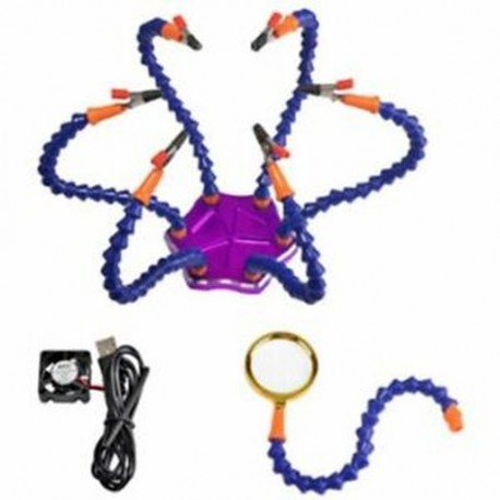 5X (Többforrasztó, kézfogó, harmadik kéziszerszám, 6 rugalmas kar, B2T9 szorítóval