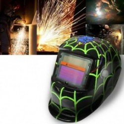 6X (2018 új Pro napenergia hegesztő maszk automatikus sötétítés hegesztő sisak zöld spide N7C1